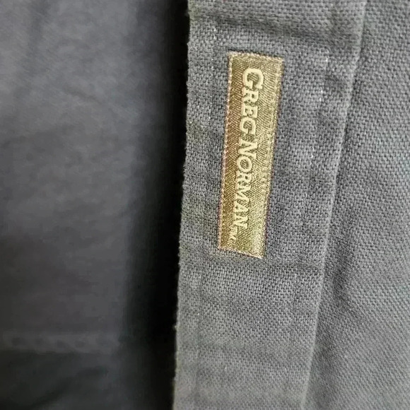 Greg Norman Collection Blue Pocket Button Short Sleeve Shirt Medium - Picture 4 of 7